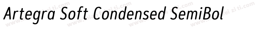 Artegra Soft Condensed SemiBold字体转换